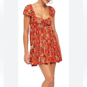 Free People Pattern Play Floral Mini Dress